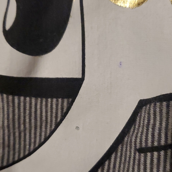 ๐ H&M | Kid's Striped Super Hero Shirt | 4-6Y | Black White Gold - Picture 5 of 5